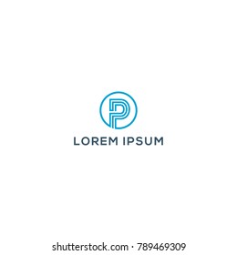 Letter P logo. P monogram logo