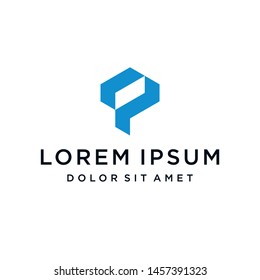 Letter P Logo Monogram Icon Vector Template