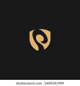 letter P logo monogram, minimalist style creative typography linear emblem,
