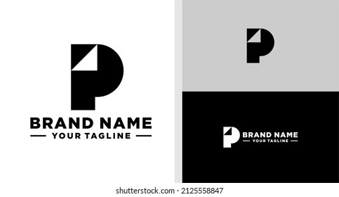 SCHREIBEN-P-LOGO-PAPIER EINFACHES EDITABLE