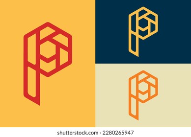 letter p logo for pexil