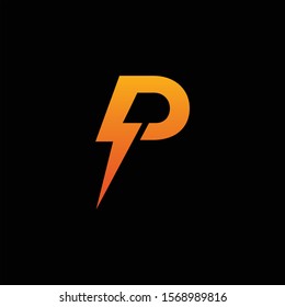 Letter P Logo Power Modern
