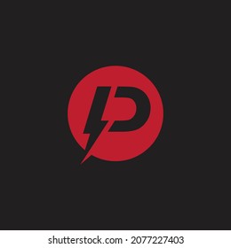 Letter P Logo Power Template Vector