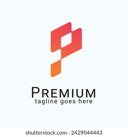 Letter P logo Premium Concept Free Vector Abstract Design Brand Identity