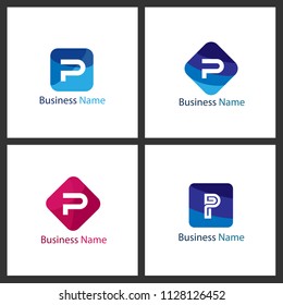 Letter P Logo Set Design