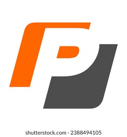 El logotipo de la letra P es sencillo y atractivo