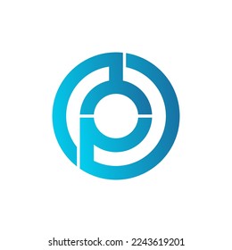 letter p logo simple clean and elegance