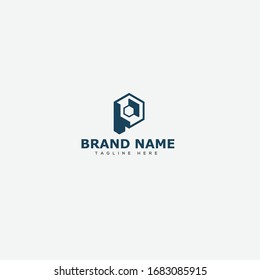 Letter P logo with a simple design