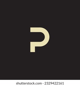 El logotipo de la letra P es un logotipo sencillo y moderno que está bien construido a partir del símbolo de la letra P. Indicó el concepto de "completado", "fiable" y "verificado".