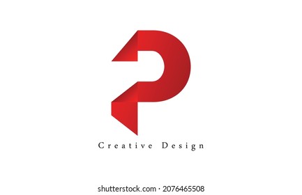 Letter P logo slogan icon design template elements