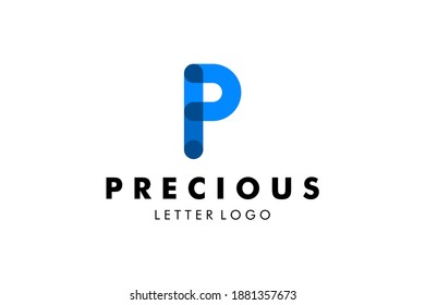 Letter P Logo : Suitable for Company Theme, Technology Theme, Initial Theme, Infographics and Other Graphic Related Assets.