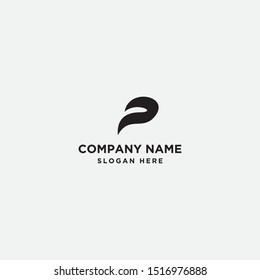 Letter P logo, symbol - vector icon