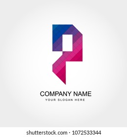 Letter P logo Tempalate 