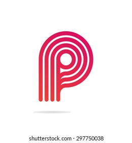 Letter P logo template