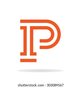 Letter P logo template