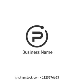 Letter P Logo Template Design, Minimalist and Modern Letter Logo