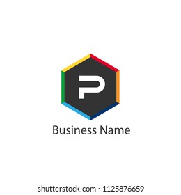 Letter P Logo Template Design, Minimalist and Modern Letter Logo