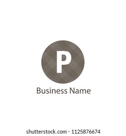 Letter P Logo Template Design, Minimalist and Modern Letter Logo