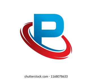 Letter P Logo Template Design Vector, Emblem, Concept Design, Creative Symbol, Icon