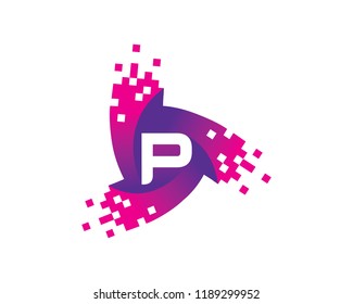 Letter P Logo Template Design Vector, Emblem, Concept Design, Creative Symbol, Icon