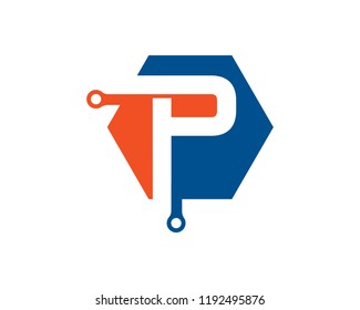 Letter P Logo Template Design Vector, Emblem, Concept Design, Creative Symbol, Icon