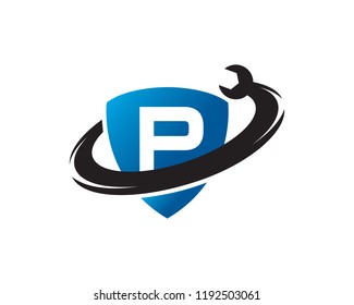 Letter P Logo Template Design Vector, Emblem, Concept Design, Creative Symbol, Icon