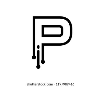 Letter P Logo Template Design Vector, Emblem, Concept Design, Creative Symbol, Icon