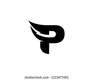 Letter P Logo Template Design Vector Stock Vector (Royalty Free ...