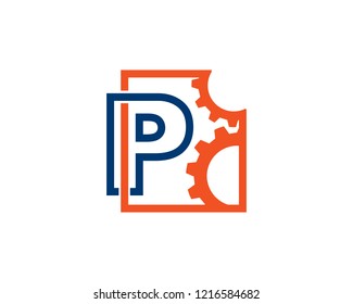 Letter P Logo Template Design Vector, Emblem, Concept Design, Creative Symbol, Icon