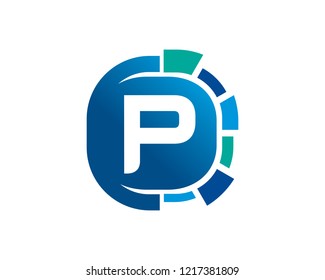 Letter P Logo Template Design Vector, Emblem, Concept Design, Creative Symbol, Icon