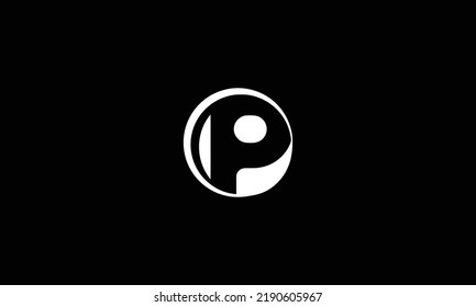 Diseño del vector de diseño de plantillas de logotipo de carta P