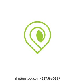 Plantilla de logotipo de la letra P con hojas de concepto moderno con degradado