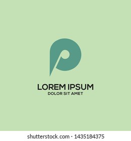 letter p logo template vector eps 10