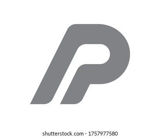 vector de plantilla de logotipo de carta P