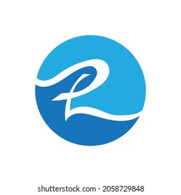 Letter p Logo Template vector icon design