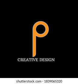letter P logo Template for your company. artistic logo design