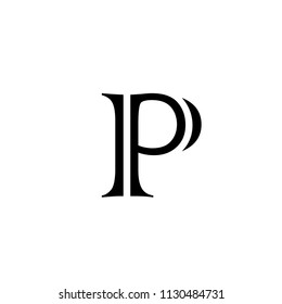 letter p logo vector