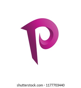 Letter P Logo in Vector