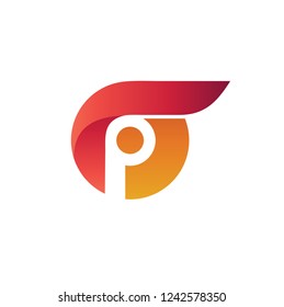 Letter P Logo in Vector