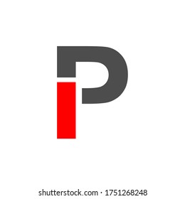 Letter p logo in vector