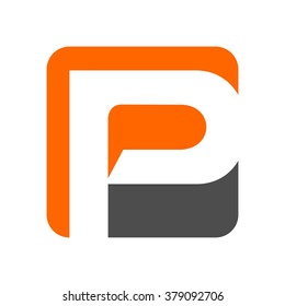 letter P logo vector.