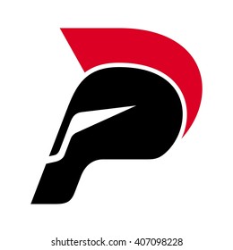 letter P logo vector.
