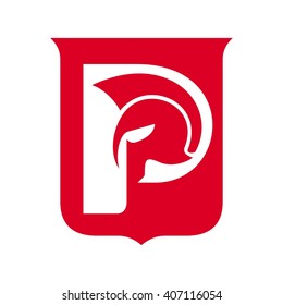 letter P logo vector.