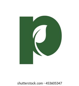 letter P logo vector.