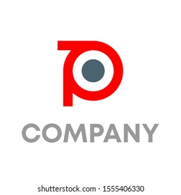 letter P logo vector design template