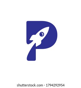 letter p logo vector eps