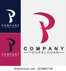 Letter P Logo vector illustration design