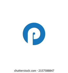 letter P . logo vector illustration symbol design