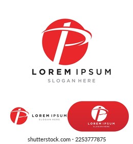 Letter P Logo vector illustration design