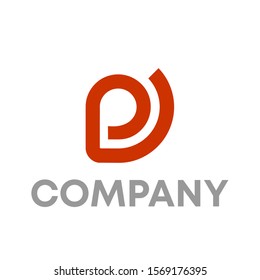 letter P logo vector sign template